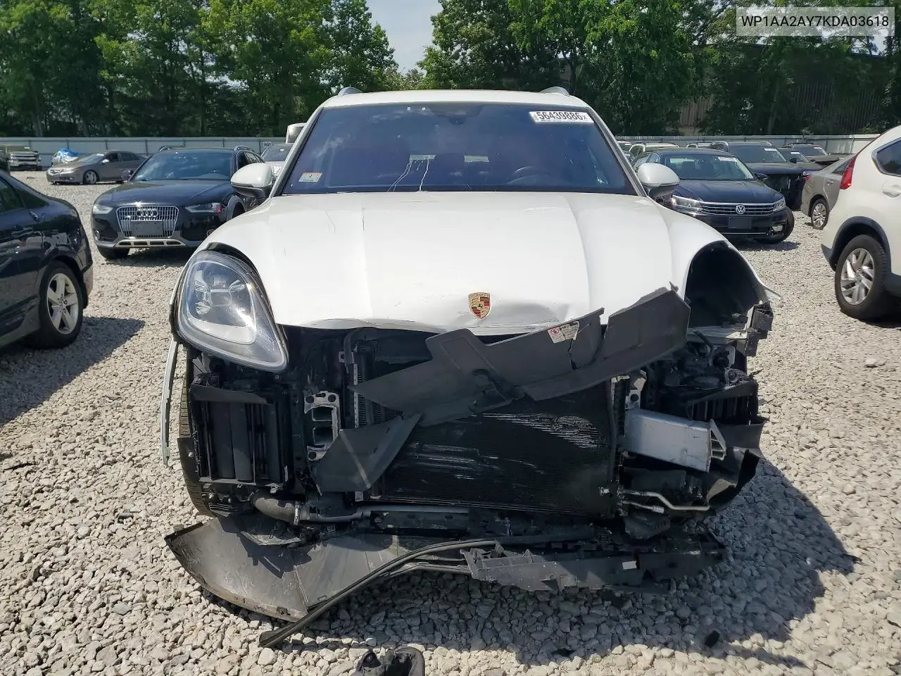 2019 Porsche Cayenne VIN: WP1AA2AY7KDA03618 Lot: 56439886