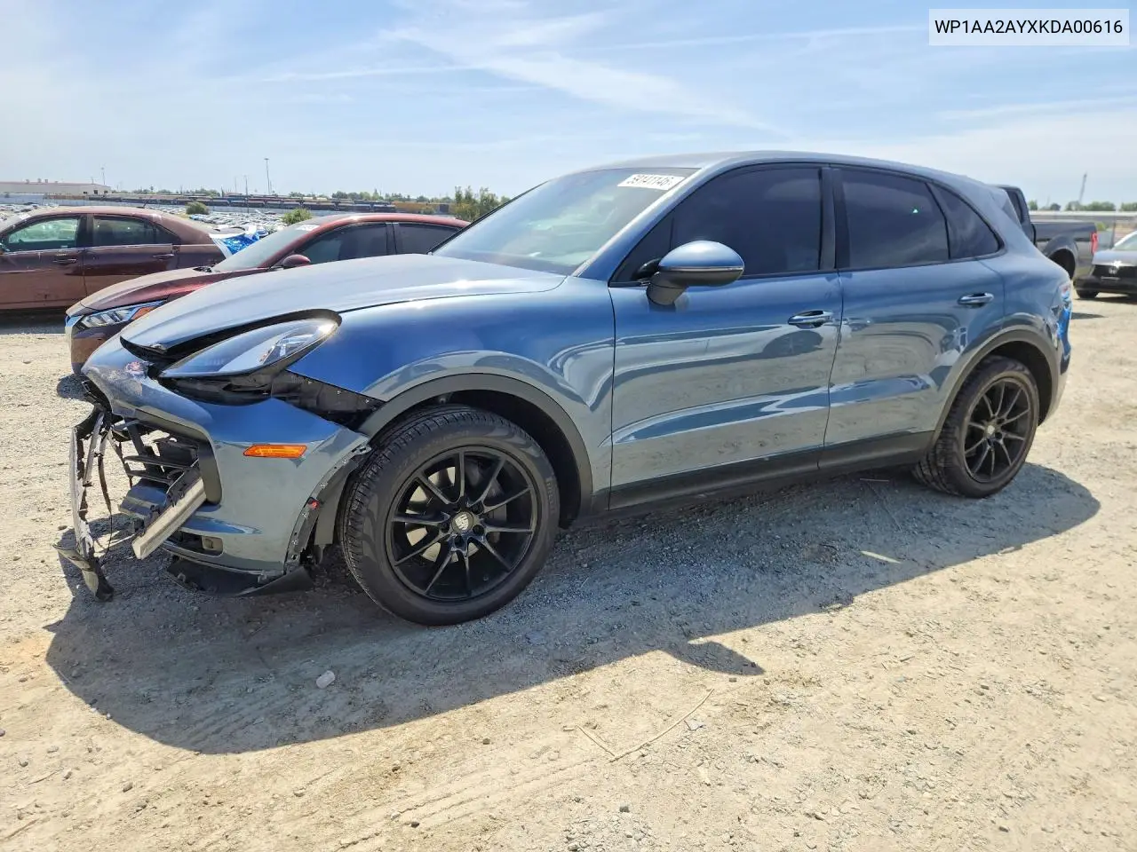 2019 Porsche Cayenne VIN: WP1AA2AYXKDA00616 Lot: 59141146