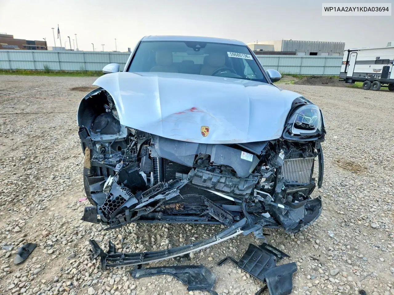 2019 Porsche Cayenne VIN: WP1AA2AY1KDA03694 Lot: 59680136