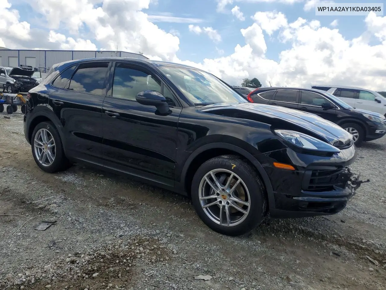 2019 Porsche Cayenne VIN: WP1AA2AY1KDA03405 Lot: 61231196