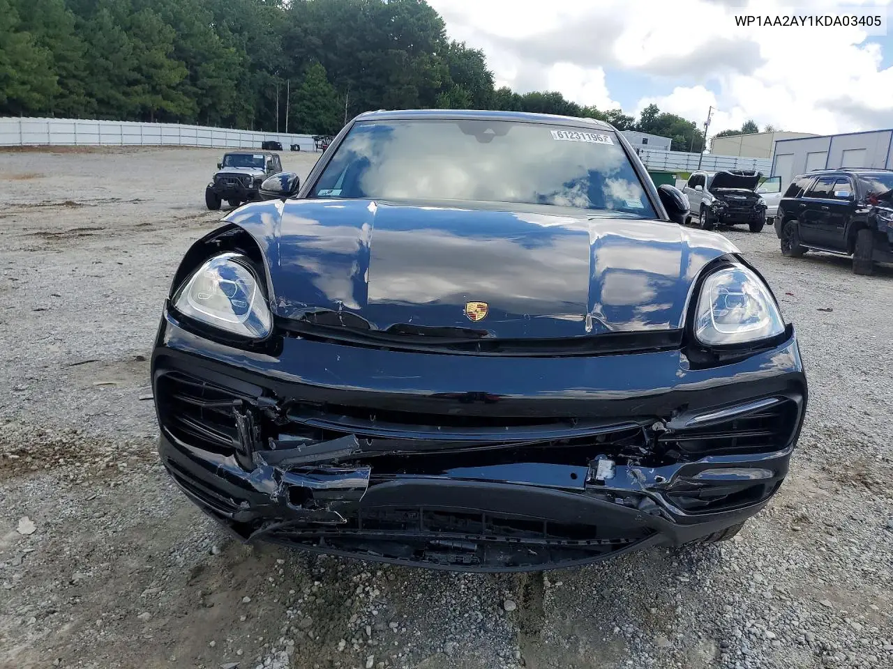 2019 Porsche Cayenne VIN: WP1AA2AY1KDA03405 Lot: 61231196