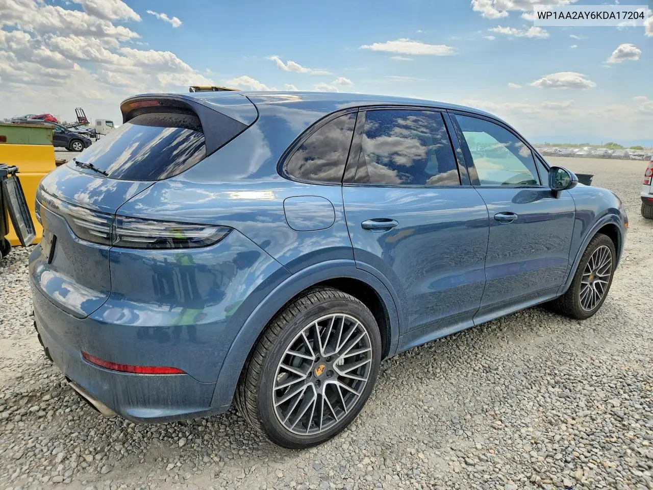 2019 Porsche Cayenne VIN: WP1AA2AY6KDA17204 Lot: 61368556