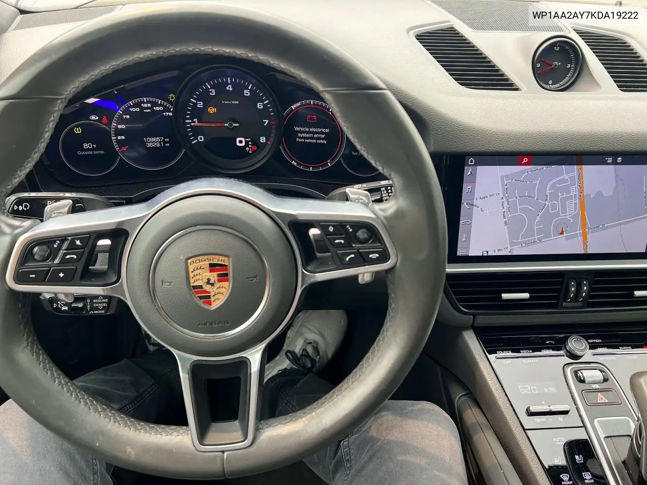 2019 Pors Cayenne VIN: WP1AA2AY7KDA19222 Lot: 61613496