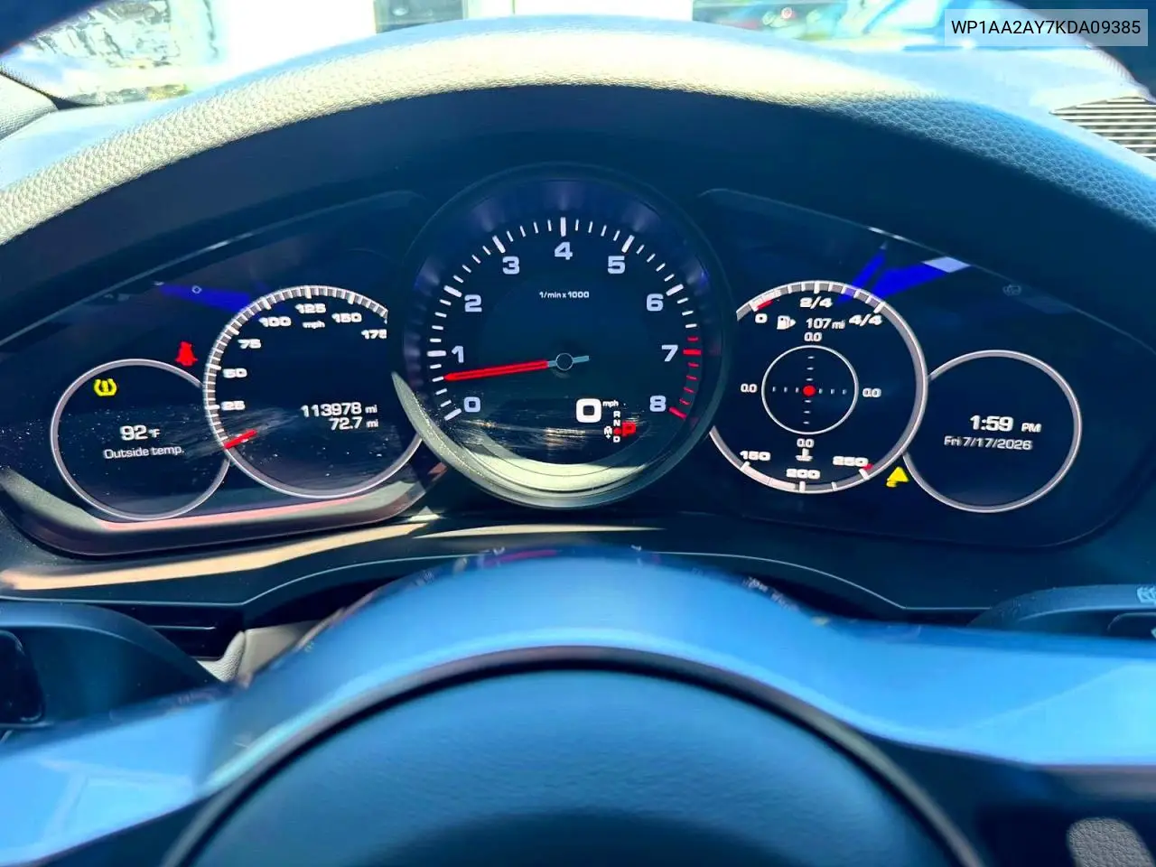 2019 Porsche Cayenne VIN: WP1AA2AY7KDA09385 Lot: 62313976