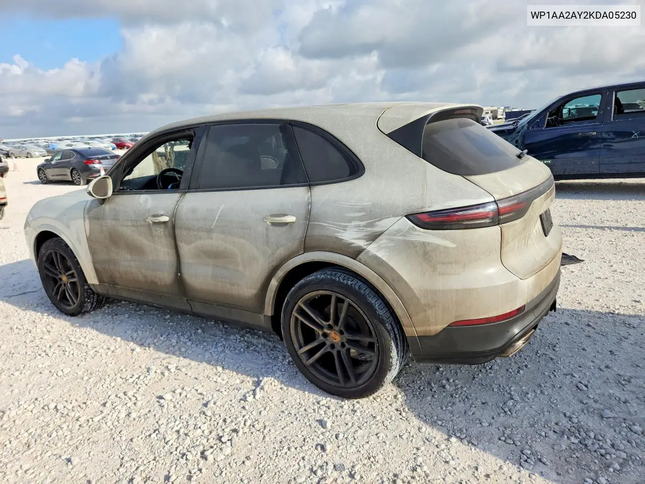 2019 Porsche Cayenne VIN: WP1AA2AY2KDA05230 Lot: 85769205