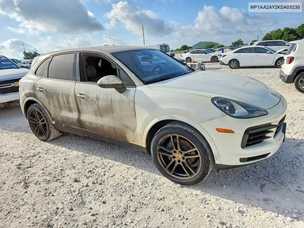 2019 Porsche Cayenne VIN: WP1AA2AY2KDA05230 Lot: 85769205