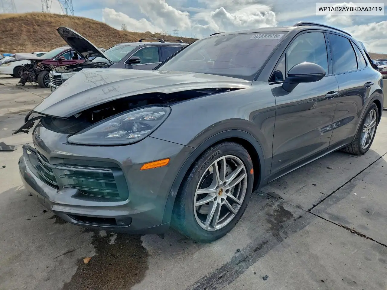 WP1AB2AY8KDA63419 2019 Porsche Cayenne S