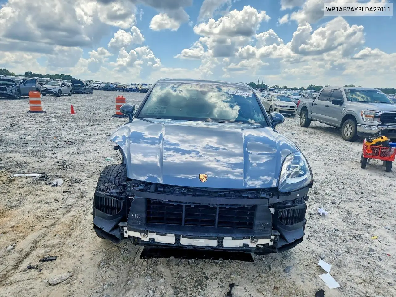 2020 Porsche Cayenne S VIN: WP1AB2AY3LDA27011 Lot: 61666696