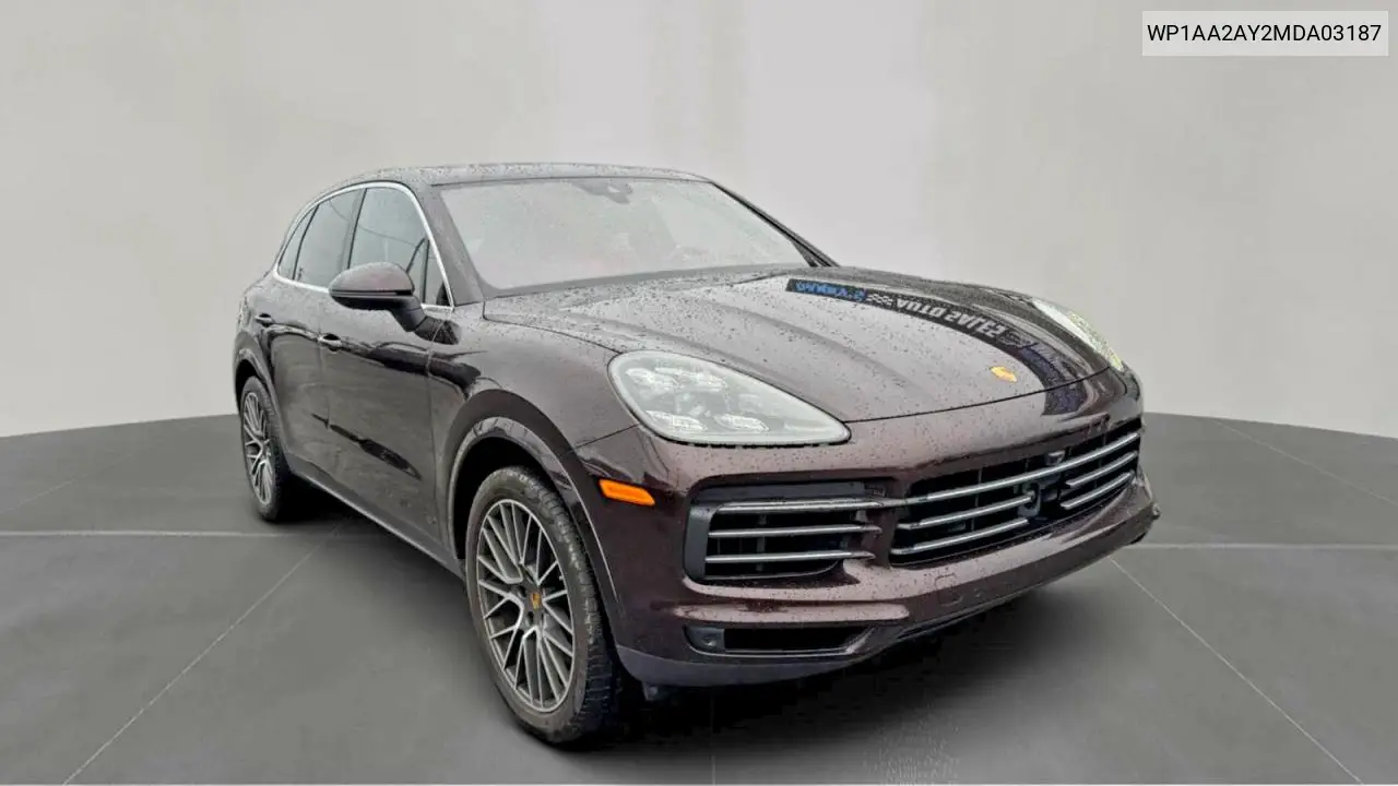 2021 Porsche Cayenne VIN: WP1AA2AY2MDA03187 Lot: 55227786