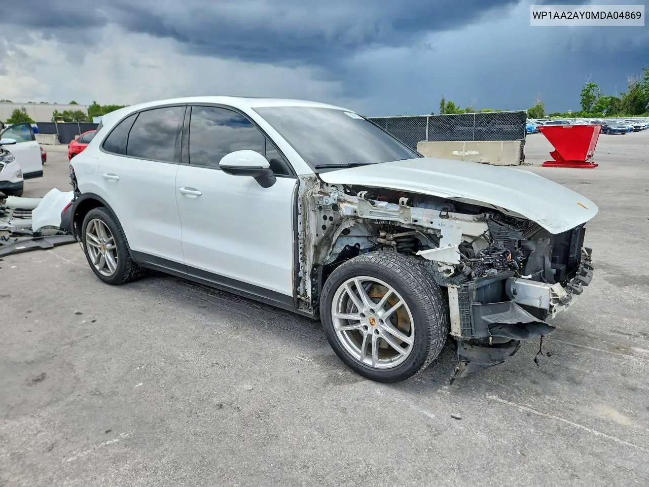 2021 Porsche Cayenne VIN: WP1AA2AY0MDA04869 Lot: 56865756