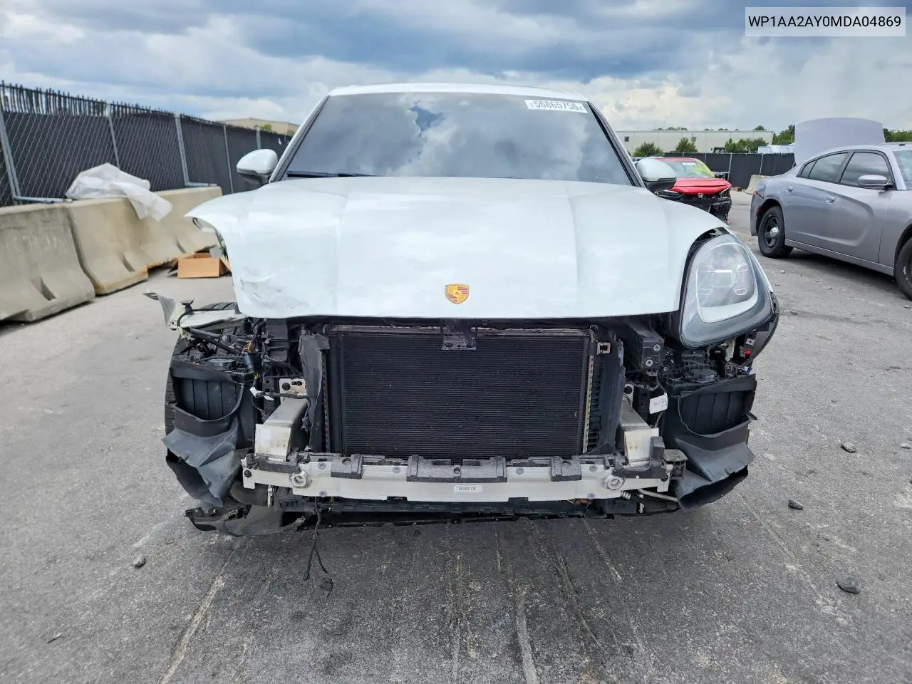 2021 Porsche Cayenne VIN: WP1AA2AY0MDA04869 Lot: 56865756