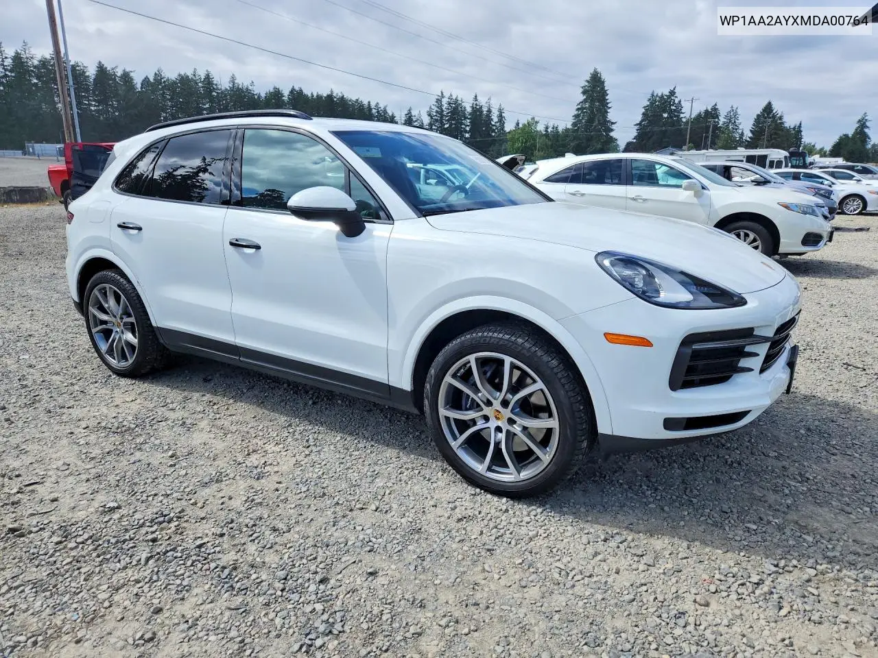 2021 Porsche Cayenne VIN: WP1AA2AYXMDA00764 Lot: 59387046