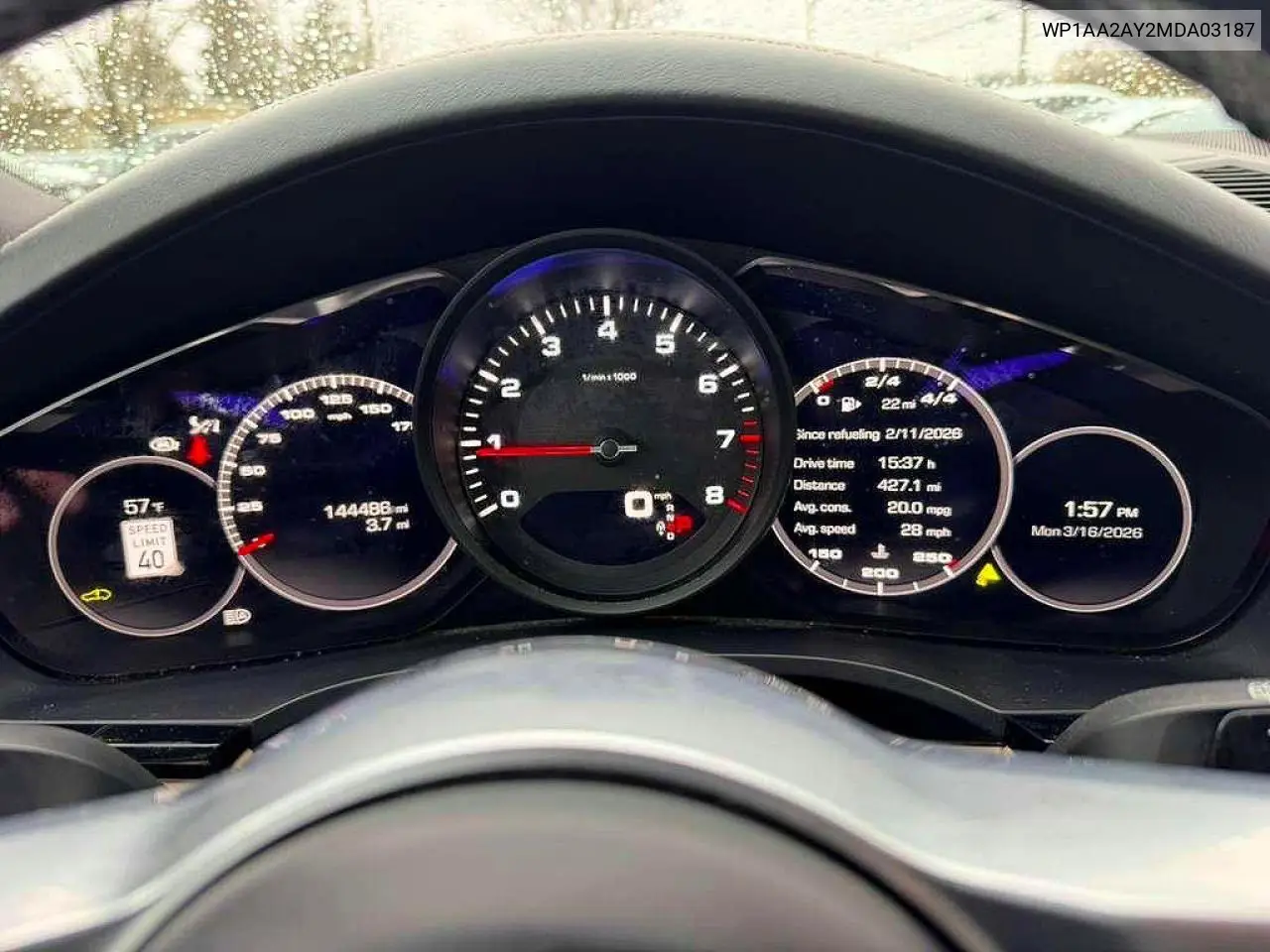 2021 Porsche Cayenne VIN: WP1AA2AY2MDA03187 Lot: 59657246