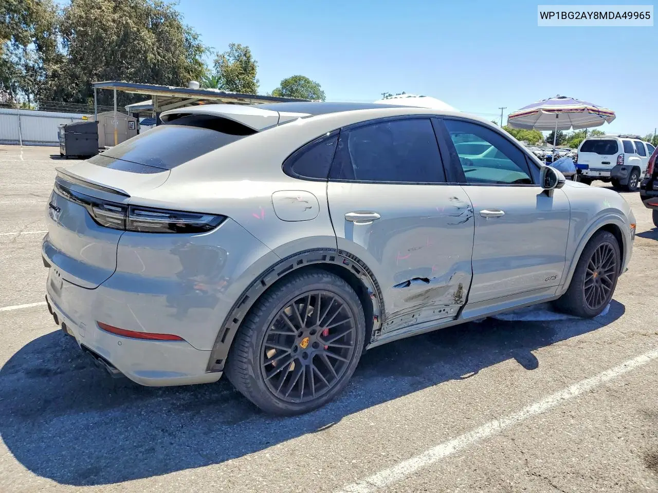 2021 Porsche Cayenne Gts Coupe VIN: WP1BG2AY8MDA49965 Lot: 59876816
