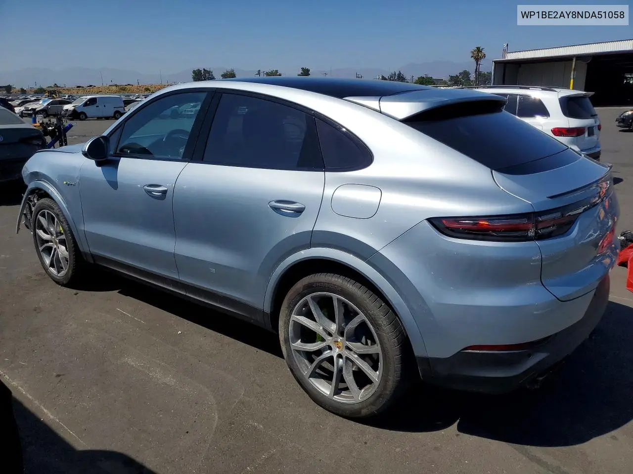 2022 Porsche Cayenne E Hybrid Coupe VIN: WP1BE2AY8NDA51058 Lot: 56307576