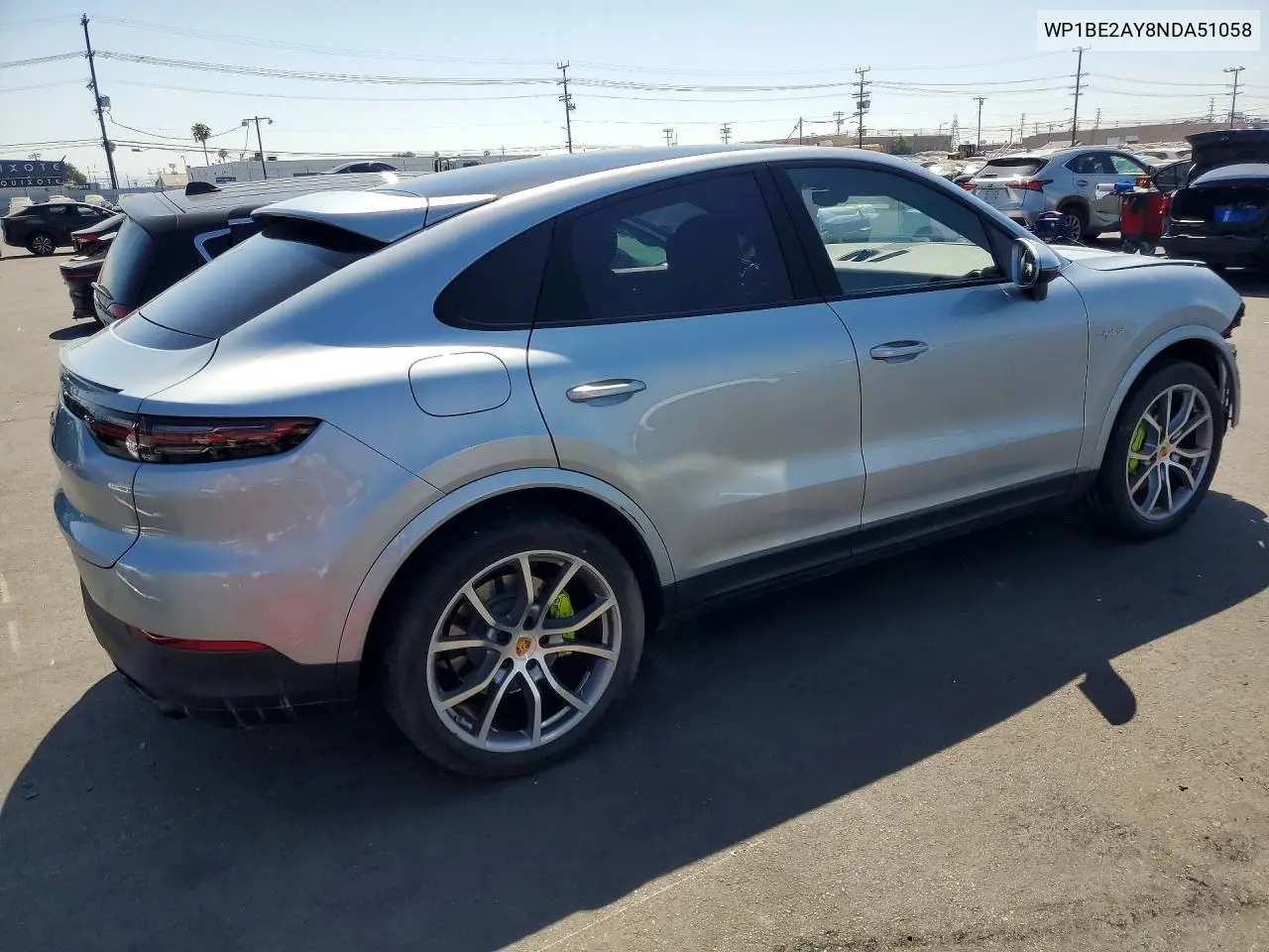 2022 Porsche Cayenne E Hybrid Coupe VIN: WP1BE2AY8NDA51058 Lot: 56307576