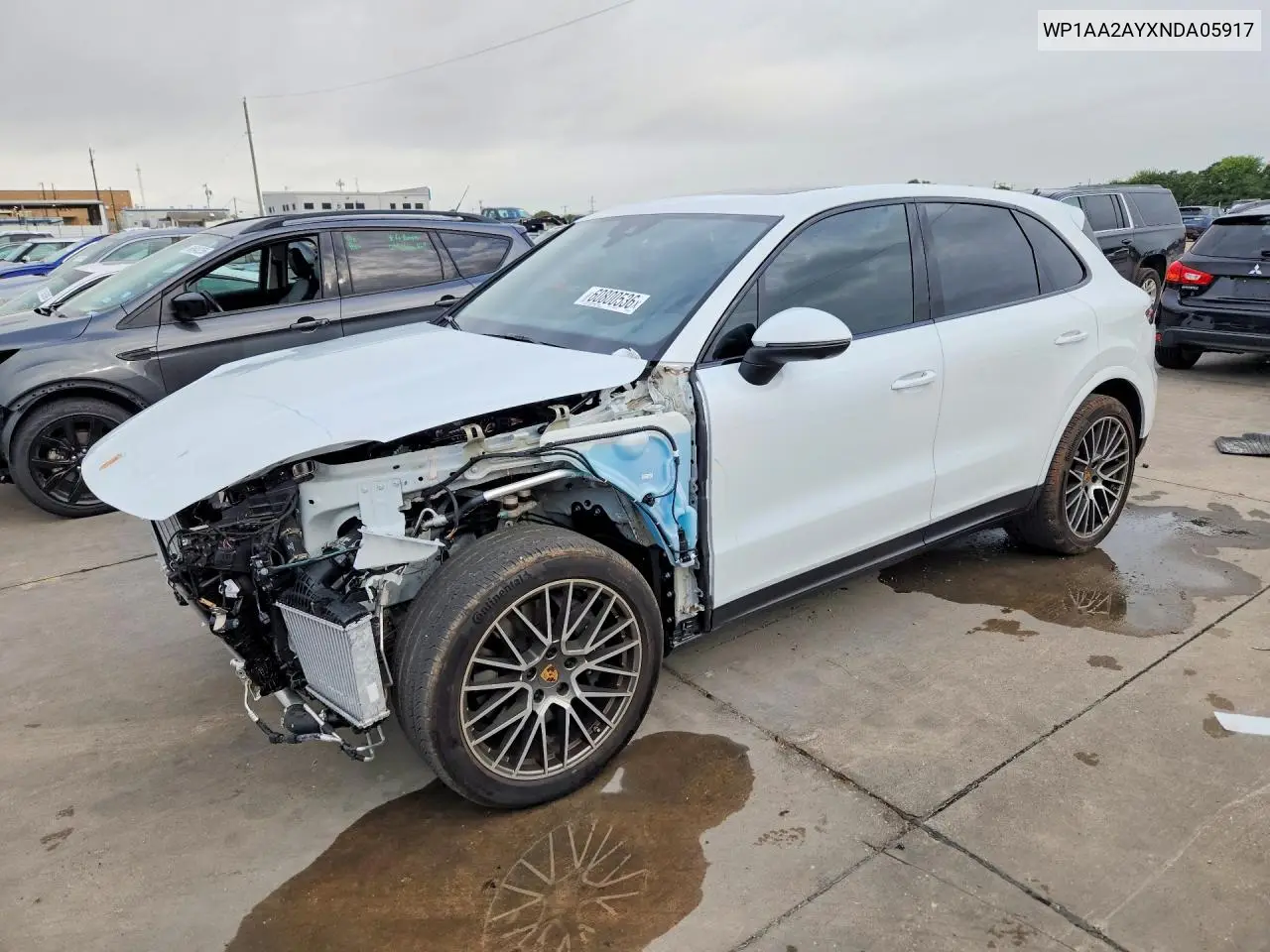 2022 Porsche Cayenne VIN: WP1AA2AYXNDA05917 Lot: 60800536