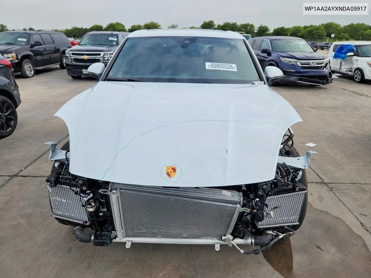 2022 Porsche Cayenne VIN: WP1AA2AYXNDA05917 Lot: 60800536