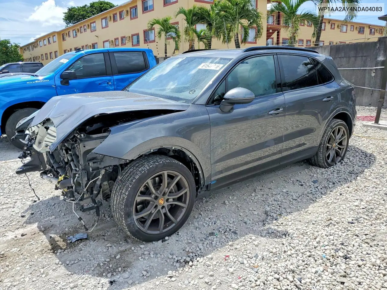 2022 Porsche Cayenne VIN: WP1AA2AY4NDA04083 Lot: 61547736