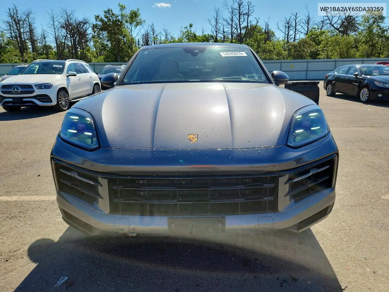 2025 Porsche Cayenne Coupe VIN: WP1BA2AY6SDA33259 Lot: 58045016