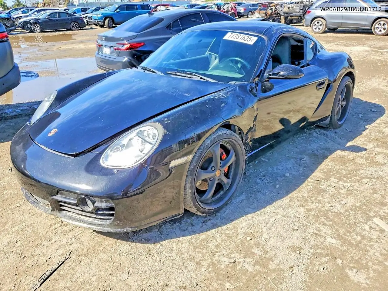 2006 Porsche Cayman S VIN: WP0AB29886U781712 Lot: 50519326