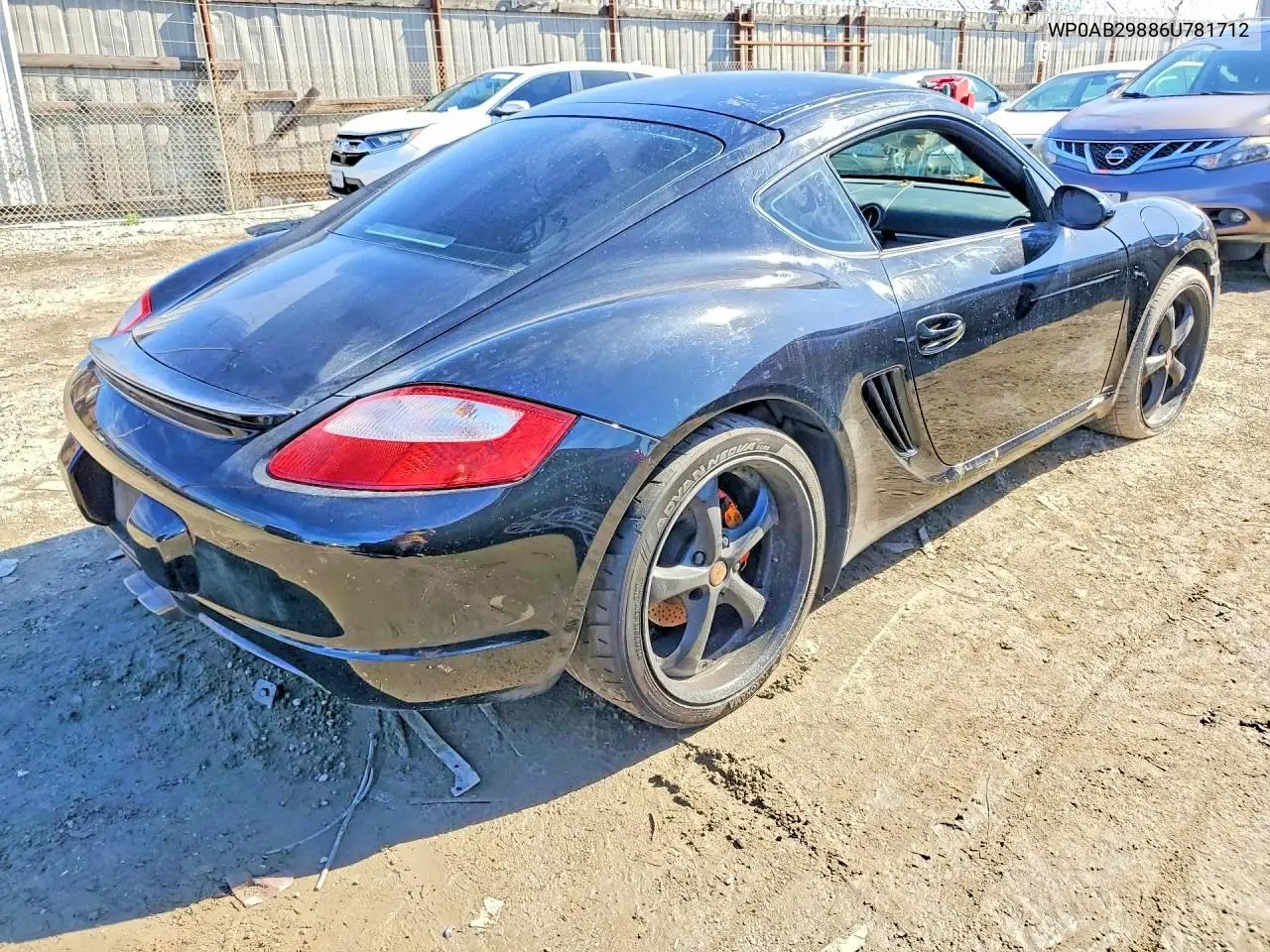 2006 Porsche Cayman S VIN: WP0AB29886U781712 Lot: 50519326