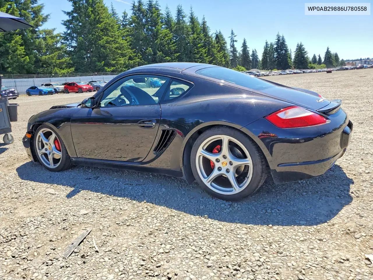 2006 Porsche Cayman S VIN: WP0AB29886U780558 Lot: 56818776