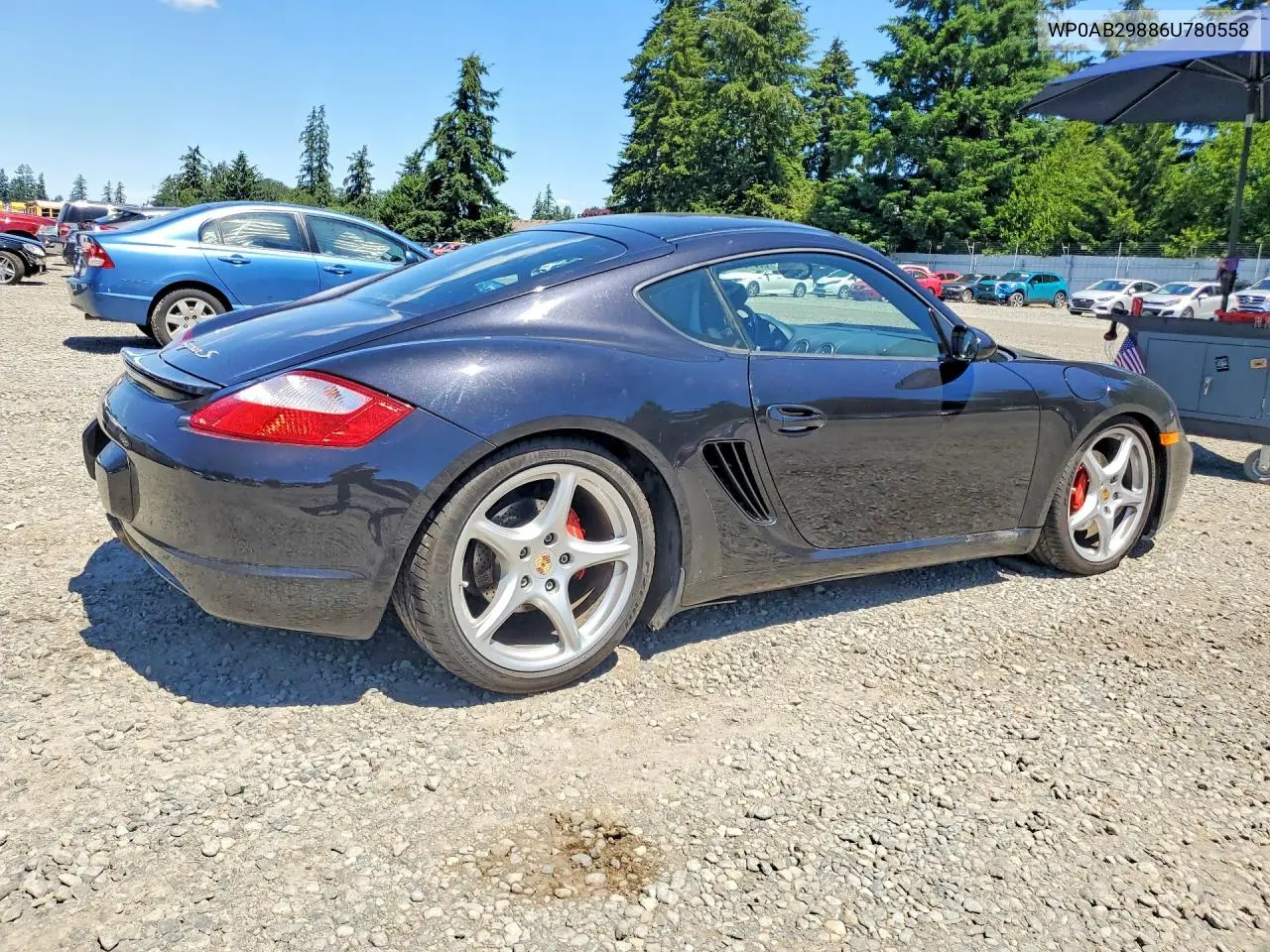 2006 Porsche Cayman S VIN: WP0AB29886U780558 Lot: 56818776