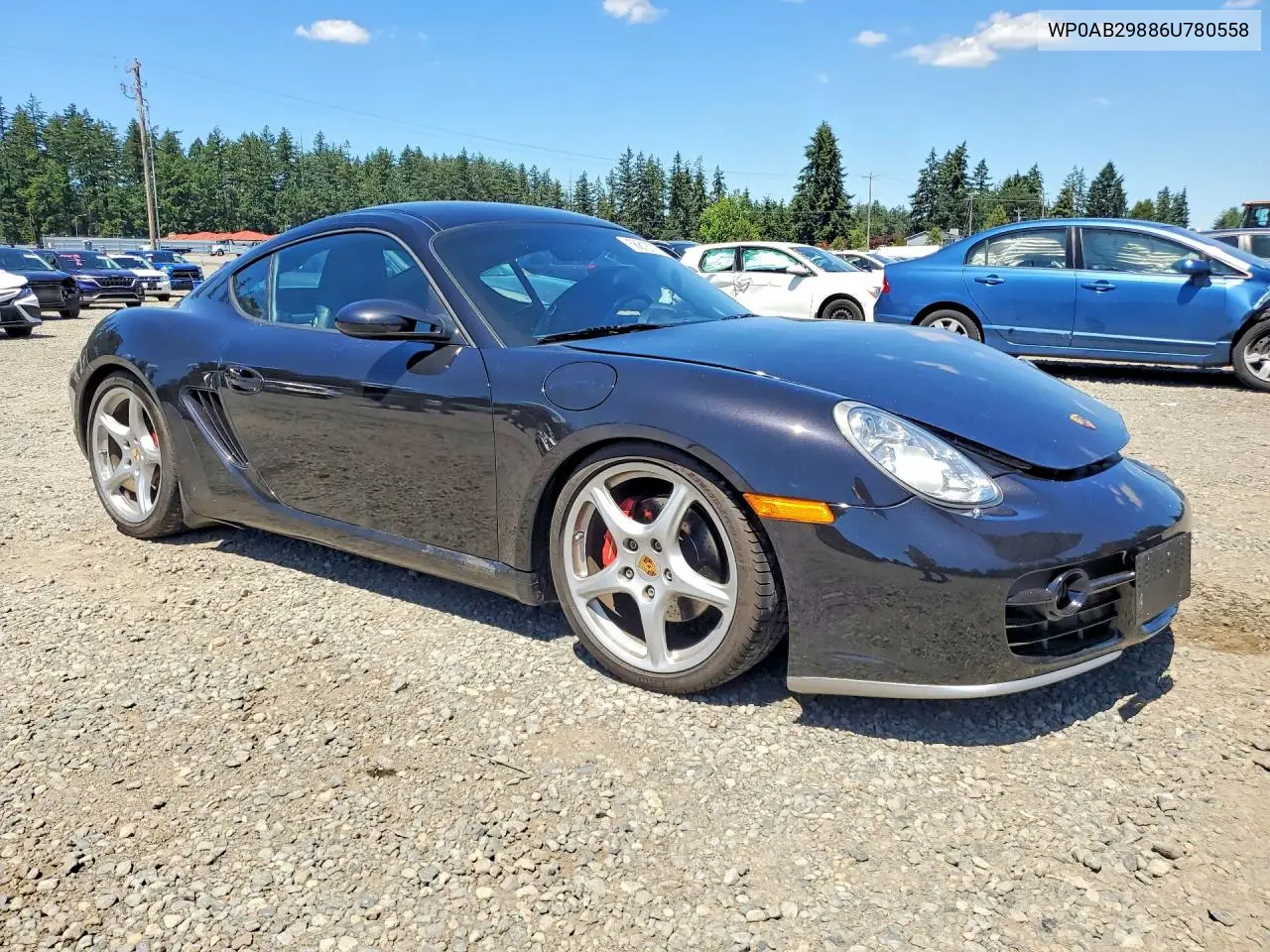 2006 Porsche Cayman S VIN: WP0AB29886U780558 Lot: 56818776