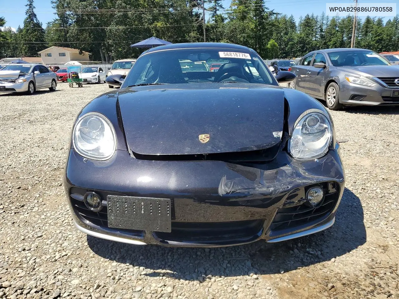 2006 Porsche Cayman S VIN: WP0AB29886U780558 Lot: 56818776
