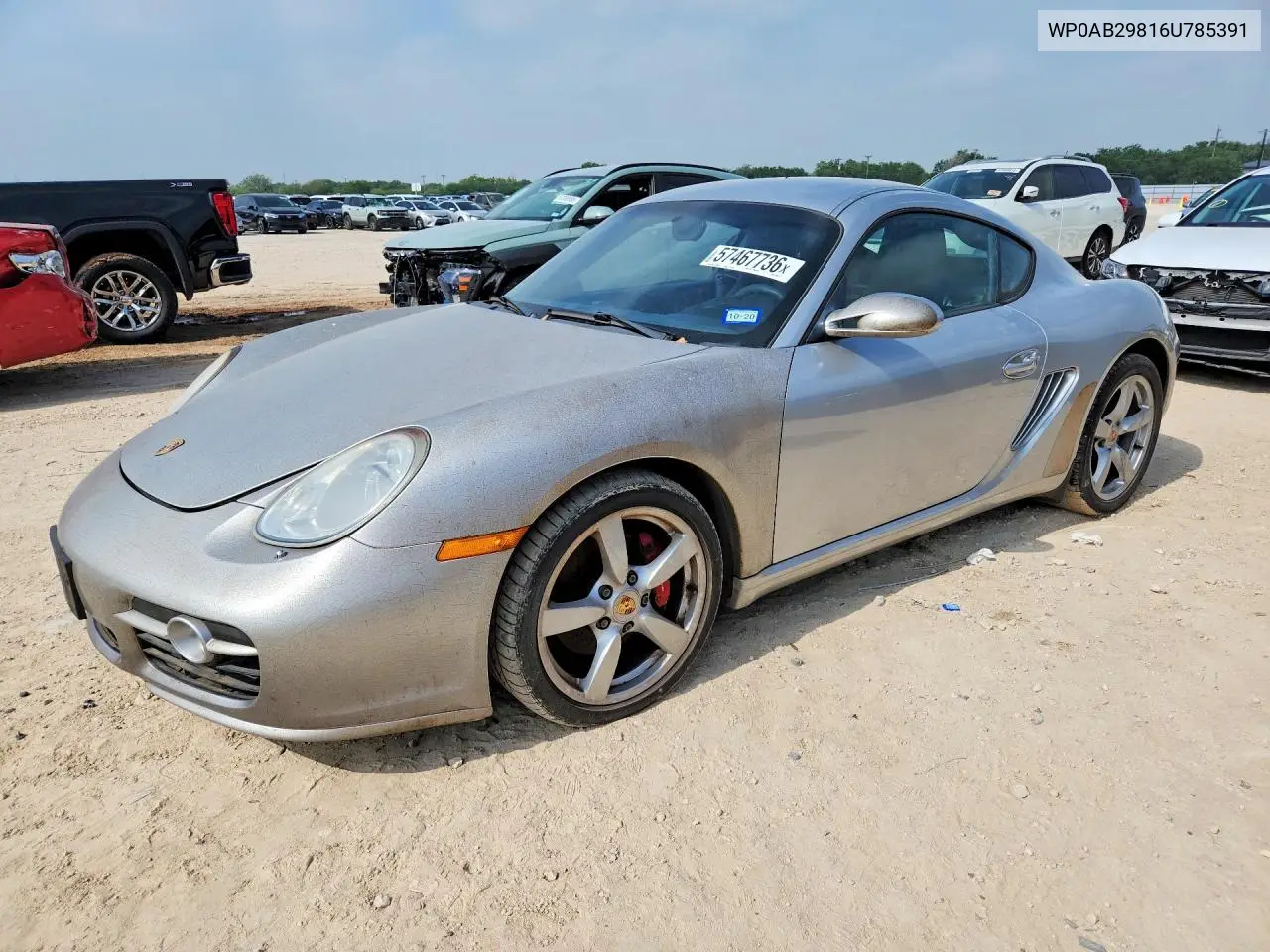 2006 Porsche Cayman S VIN: WP0AB29816U785391 Lot: 57467736