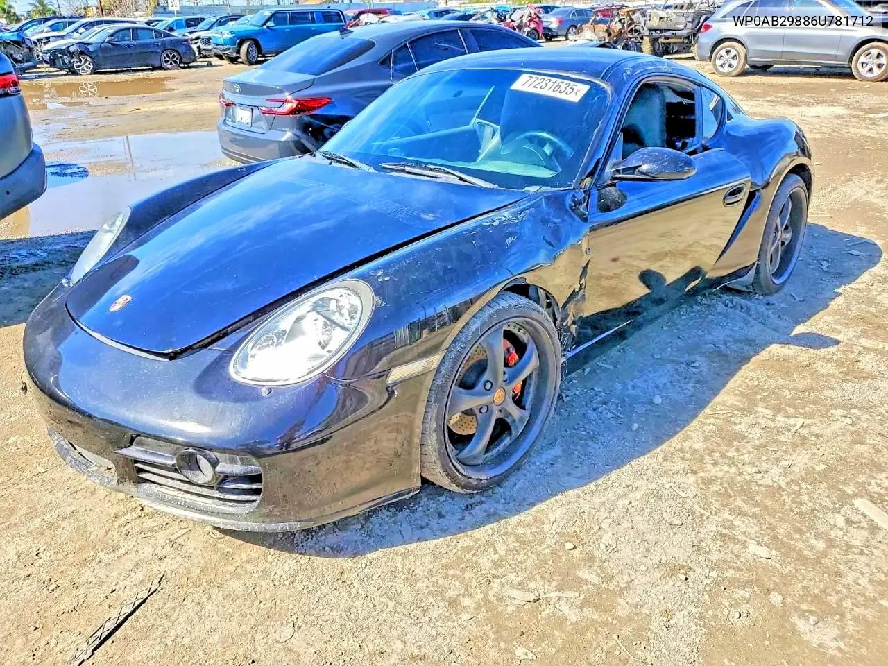 2006 Porsche Cayman S VIN: WP0AB29886U781712 Lot: 59707536