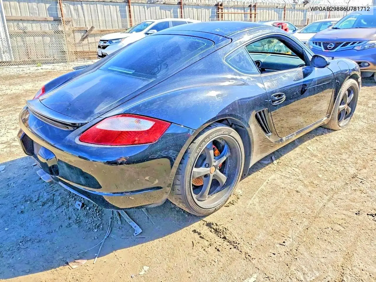 2006 Porsche Cayman S VIN: WP0AB29886U781712 Lot: 59707536