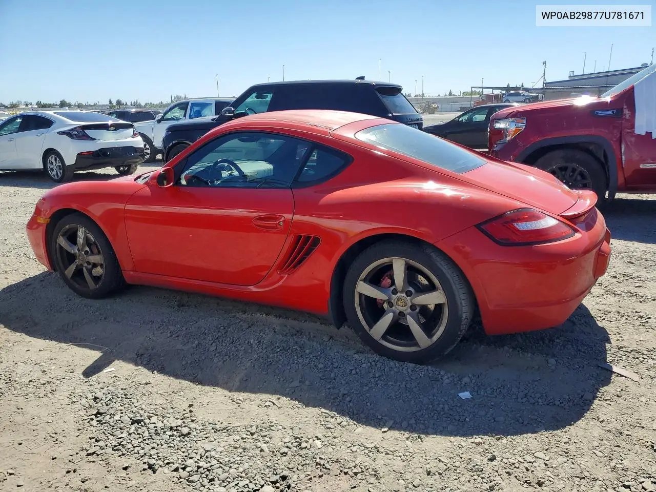 2007 Porsche Cayman S VIN: WP0AB29877U781671 Lot: 57115216