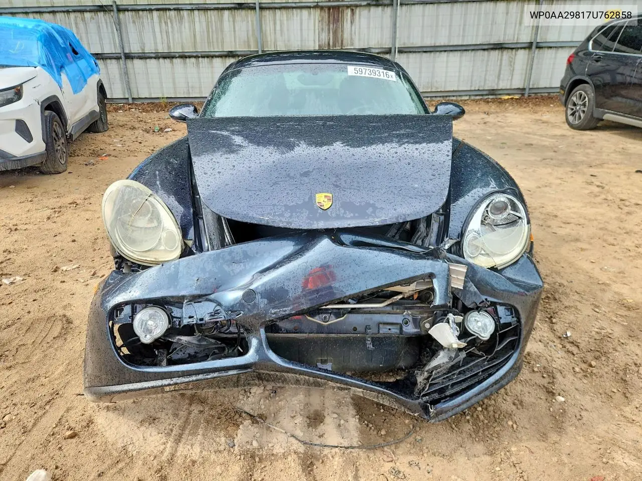 2007 Porsche Cayman VIN: WP0AA29817U762858 Lot: 59739316