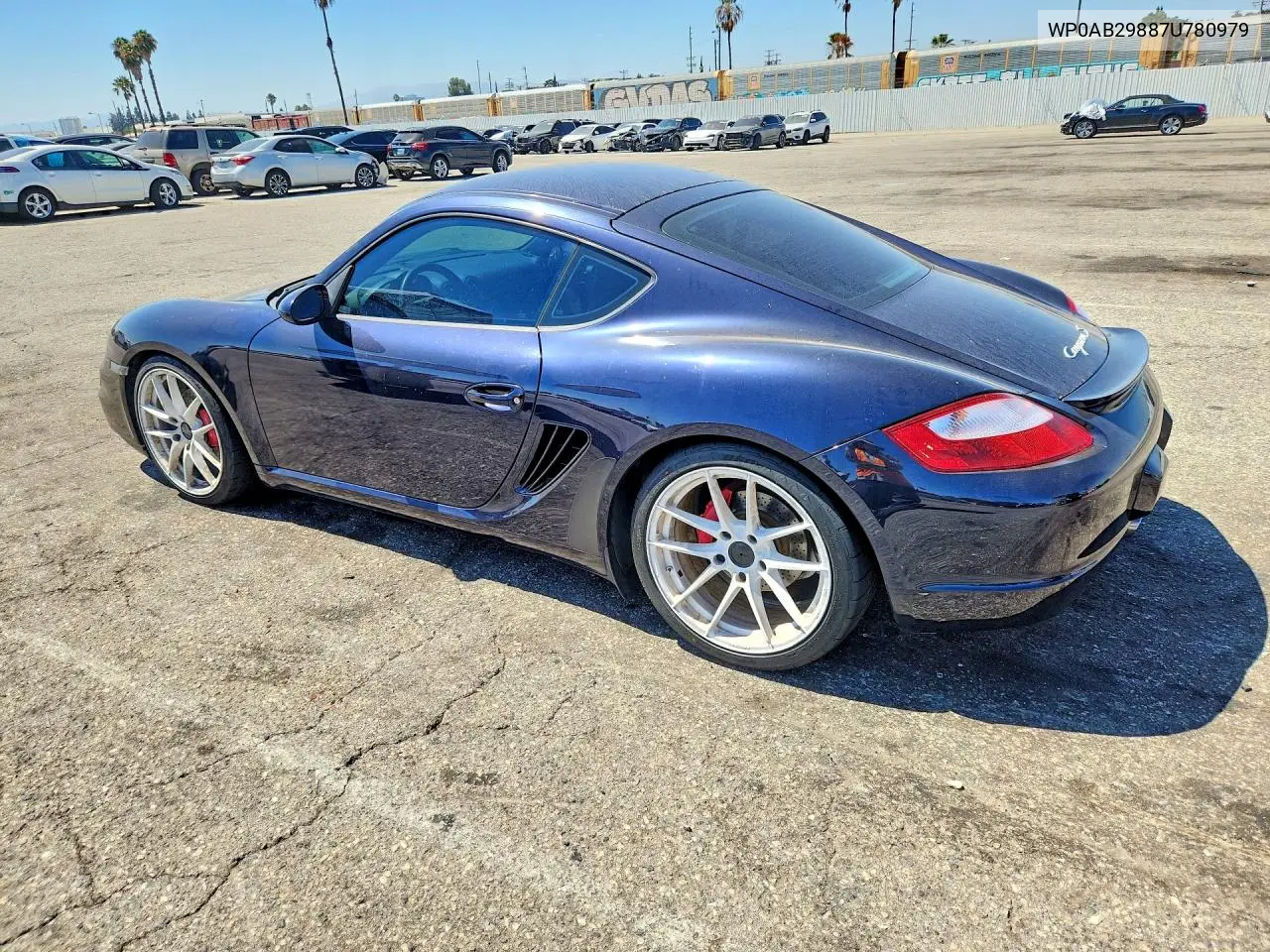 2007 Porsche Cayman S VIN: WP0AB29887U780979 Lot: 60130446
