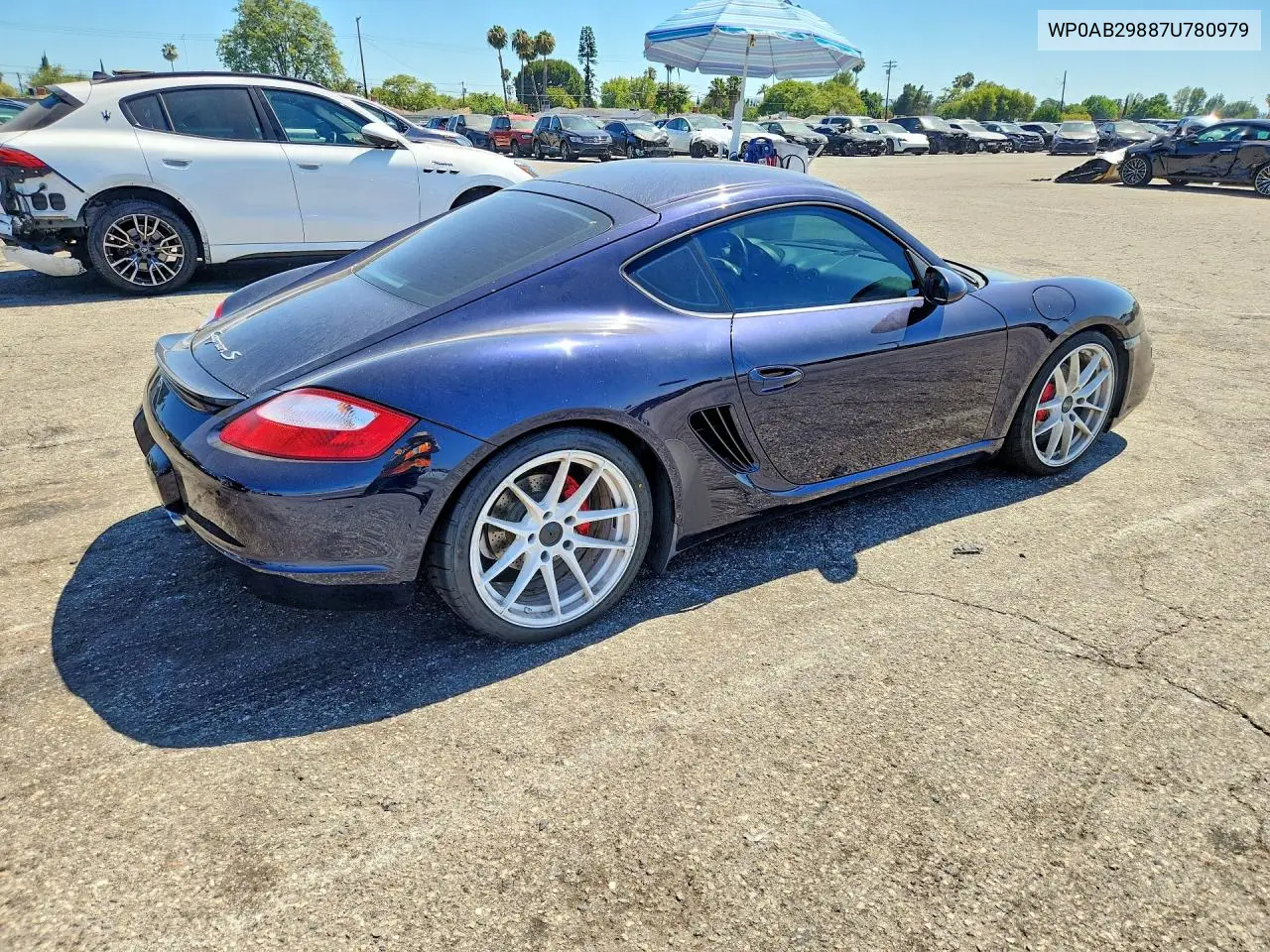 2007 Porsche Cayman S VIN: WP0AB29887U780979 Lot: 60130446