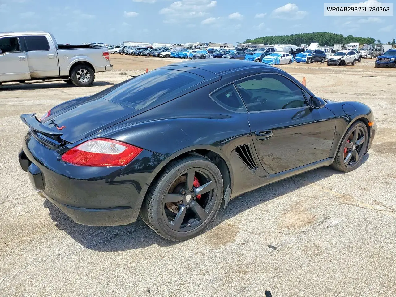 2007 Porsche Cayman S VIN: WP0AB29827U780363 Lot: 61333876