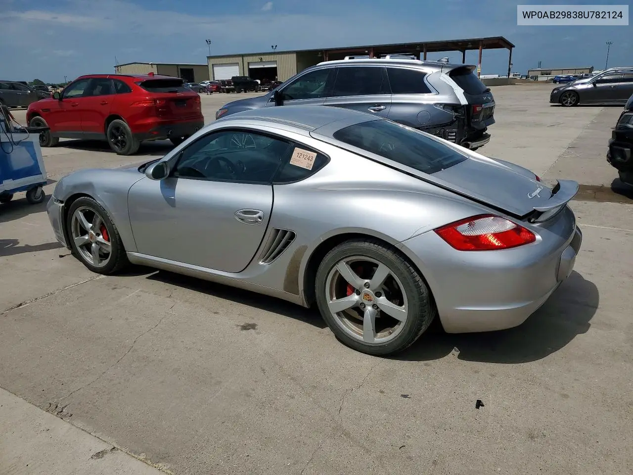 2008 Porsche Cayman S VIN: WP0AB29838U782124 Lot: 58885306