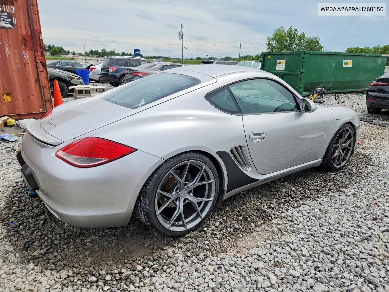 2010 Porsche Cayman VIN: WP0AA2A89AU760150 Lot: 57345006