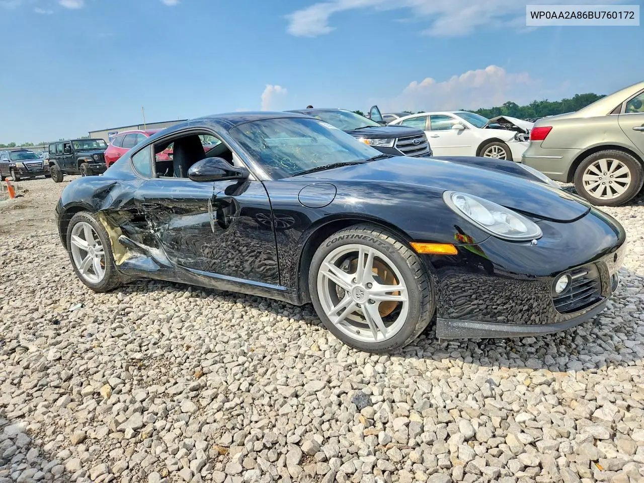 2011 Porsche Cayman VIN: WP0AA2A86BU760172 Lot: 59388716
