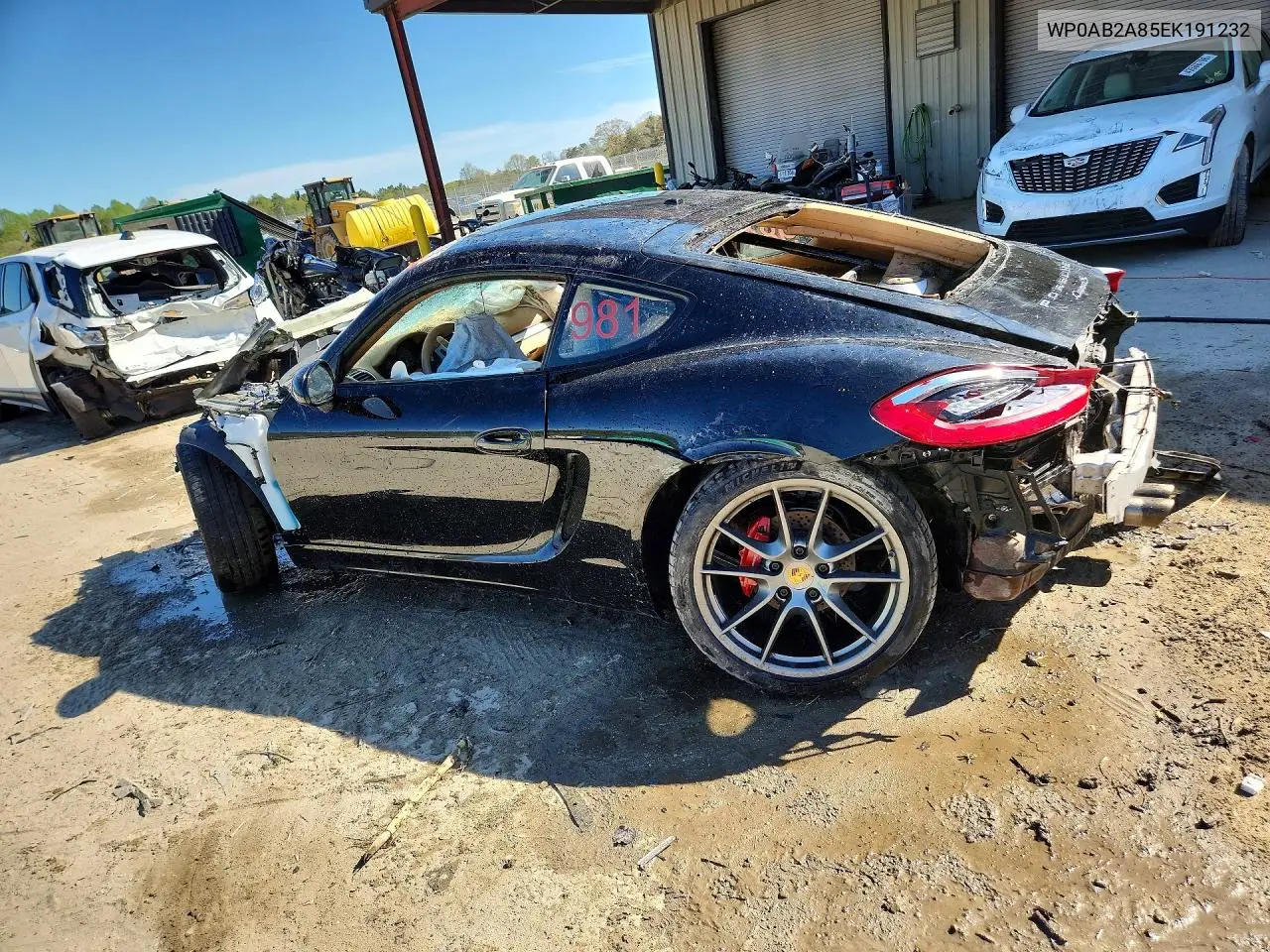 2014 Porsche Cayman S VIN: WP0AB2A85EK191232 Lot: 49884066