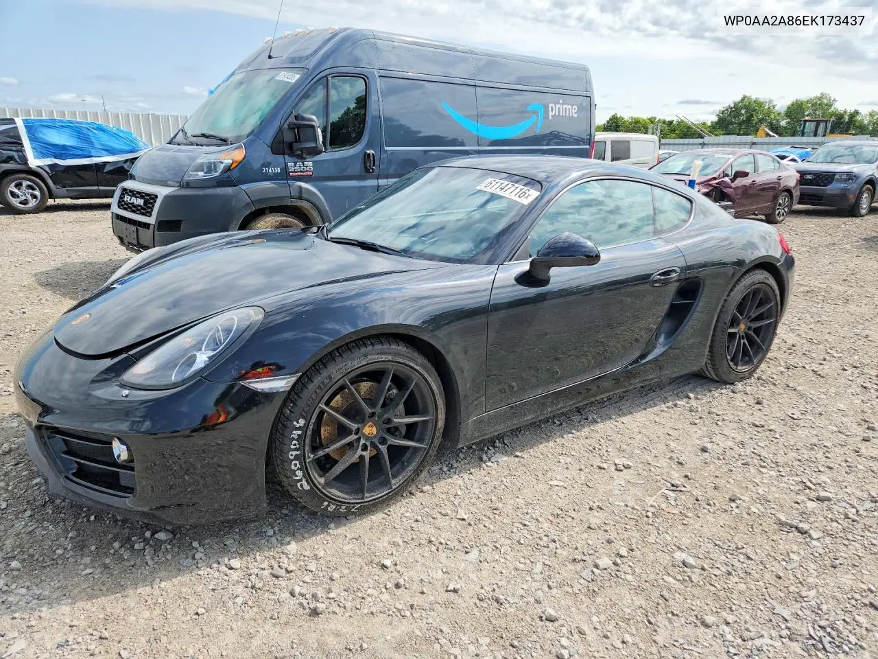 2014 Porsche Cayman VIN: WP0AA2A86EK173437 Lot: 61147116