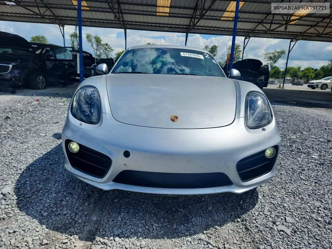 2014 Porsche Cayman VIN: WP0AB2A89EK191721 Lot: 61425696
