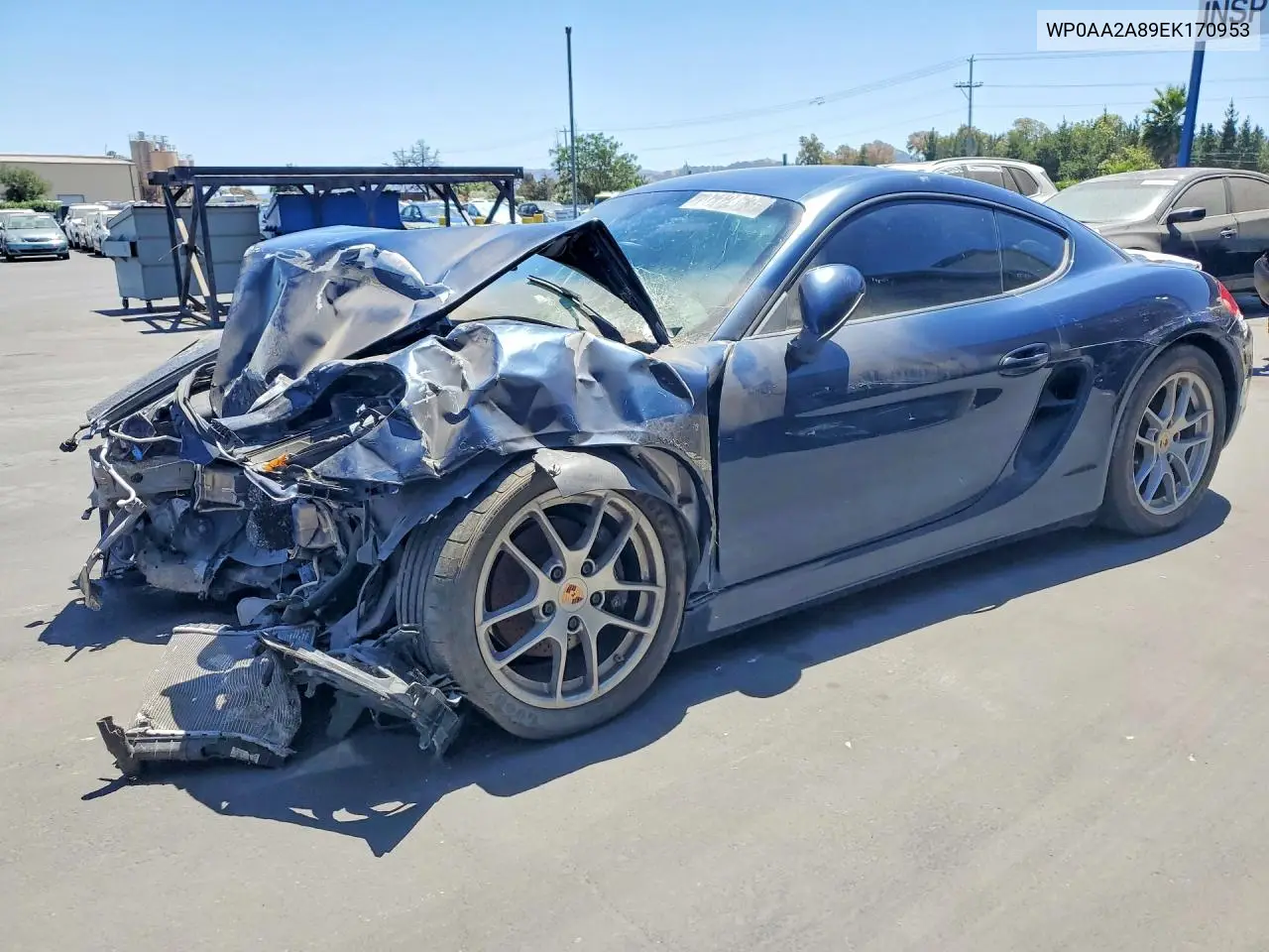 2014 Porsche Cayman VIN: WP0AA2A89EK170953 Lot: 70712463