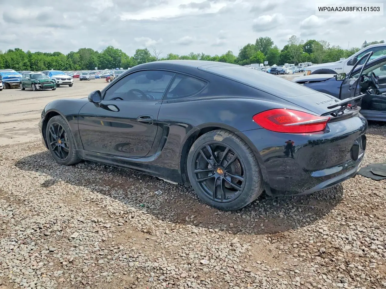 2015 Porsche Cayman VIN: WP0AA2A88FK161503 Lot: 56594446