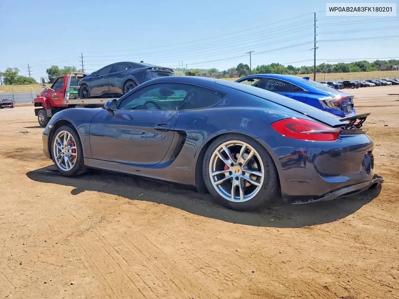 2015 Porsche Cayman S VIN: WP0AB2A83FK180201 Lot: 59838346