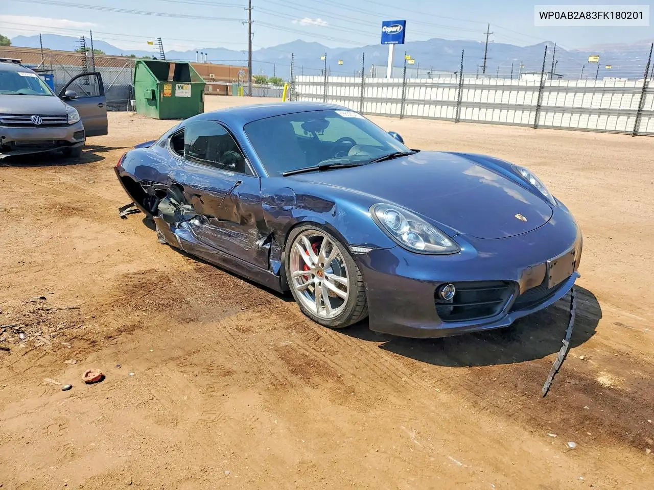2015 Porsche Cayman S VIN: WP0AB2A83FK180201 Lot: 59838346
