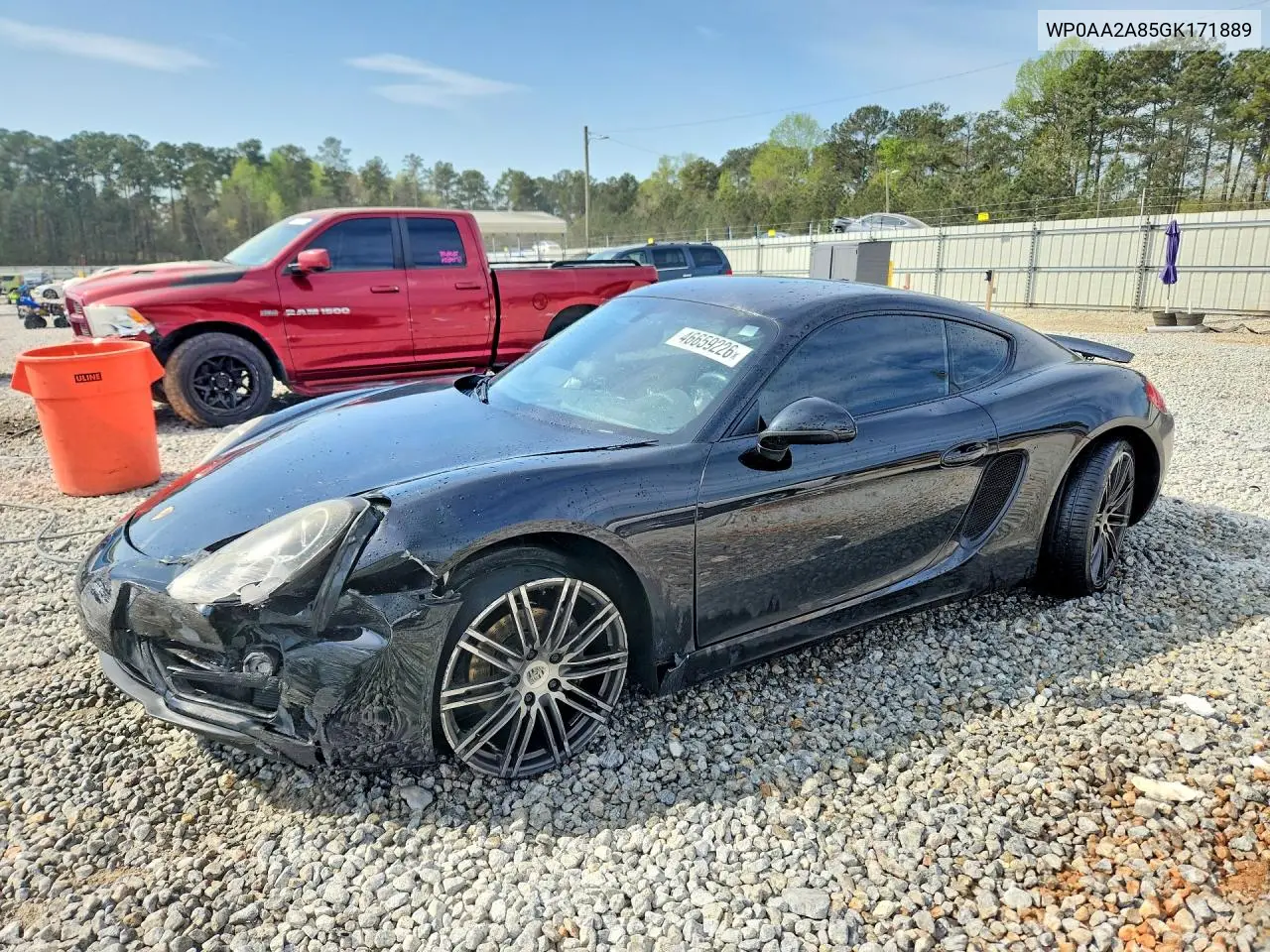 2016 Porsche Cayman VIN: WP0AA2A85GK171889 Lot: 46659226