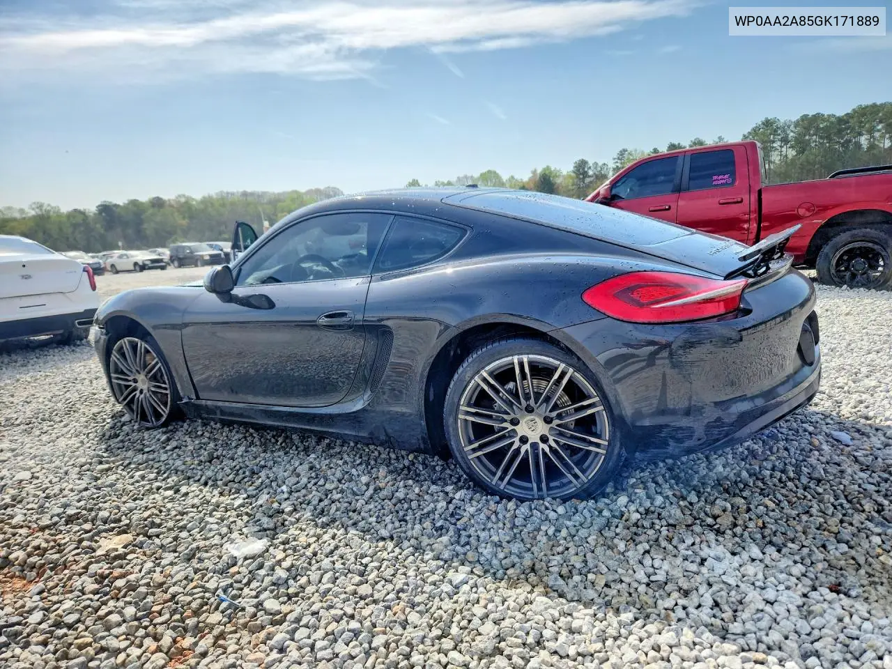 2016 Porsche Cayman VIN: WP0AA2A85GK171889 Lot: 46659226